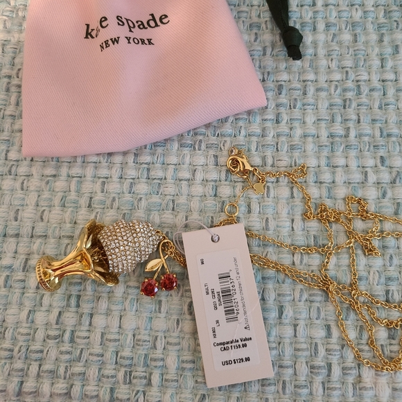 NWT - Kate Spade🍦Ice Cream Sundae Necklace - Picture 5 of 11
